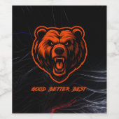 Good Better Best Never Let It Rest Weinetikett (Einzelnes Label)