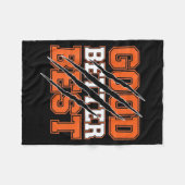 Good Better Funny Motivational Fleecedecke (Vorderseite (Horizontal))