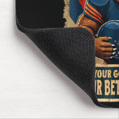 Good Better Never Let It Rest Funny Bear  Mousepad (Ecke)