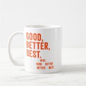 Good Better Never Let It Rest Kaffeetasse (Links)