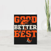 Good Better Never Let It Rest Motivation Bear Karte (Vorderseite)