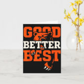 Good Better Never Let It Rest Motivation Bear  Karte (Gelbe Blume)