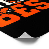 Good Better Never Let It Rest Motivation Bear  Poster (Ecke)