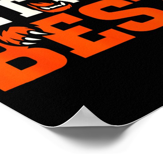 Good Better Never Let It Rest Motivation Bear  Poster (Ecke)