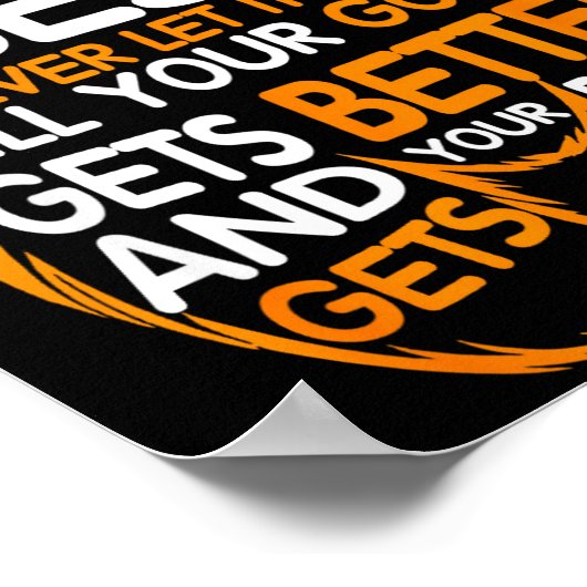 Good Better Never Let It Rest Motivation Bear Quot Poster (Ecke)