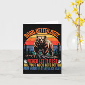 Good Better Never Let It Rest Motivation Saying Be Karte (Gelbe Blume)