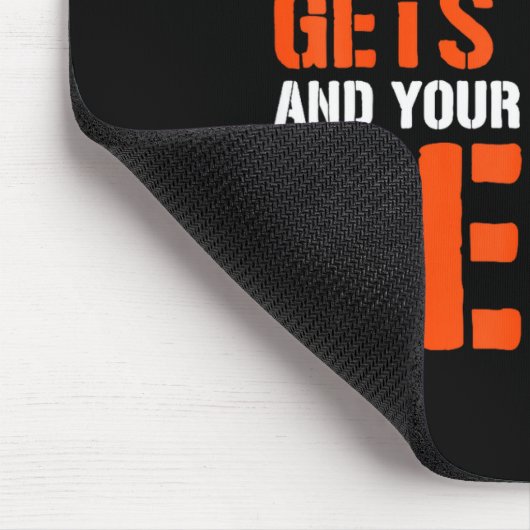 Good Better Never Let It Rest Motivation Saying Mousepad (Ecke)