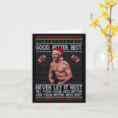 Good Better Never Let It Rest Xmas Ben Johnson  Karte (Gelbe Blume)