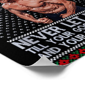 Good Better Never Let It Rest Xmas Ben Johnson Poster (Ecke)