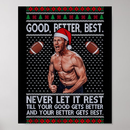 Good Better Never Let It Rest Xmas Ben Johnson  Poster (Vorne)