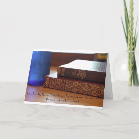 Good Books Quote Card Karte (Vorderseite)