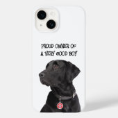 Good Boy Black Lab Case-Mate iPhone Hülle (Rückseite)