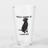 Good Boy Black Lab Glas (Vorderseite)