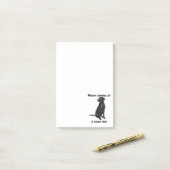 Good Boy Black Lab Post-it Klebezettel (Auf Schreibtisch)