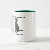 Good Boy Black Lab Zweifarbige Tasse (Vorderseite Links)