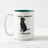 Good Boy Black Lab Zweifarbige Tasse (Links)
