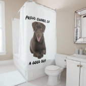 Good Boy Chocolate Labrador Duschvorhang (Beispiel)