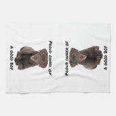 Good Boy Chocolate Labrador Geschirrtuch (Horizontal)