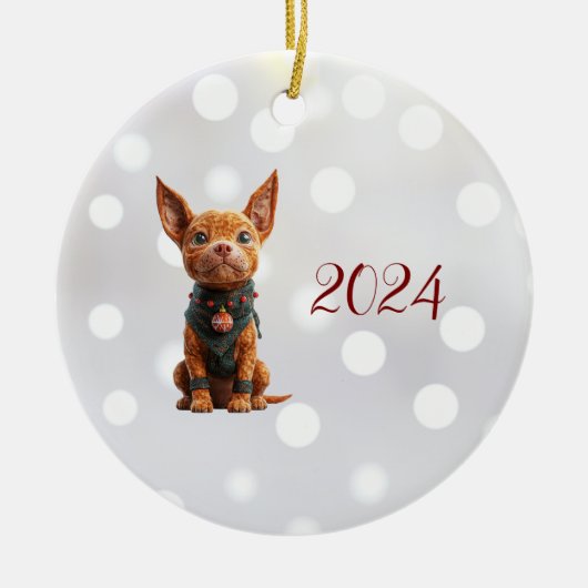 Good Boy Christmas Elf Keramik Ornament (Vorne)