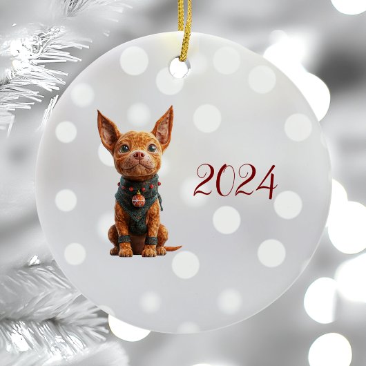 Good Boy Christmas Elf Keramik Ornament