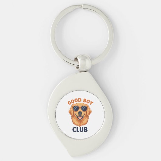 Good Boy Club | Dog Design Keychain Schlüsselanhänger (Vorderseite)