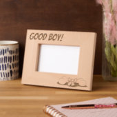 Good Boy Dog Bone Geätzte Rahmen (Links)