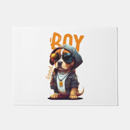 Good Boy Hund Niedlich Puppy Fußmatte (Vorderseite)