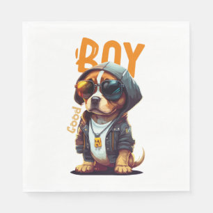 Good Boy Hund Niedlich Puppy Serviette
