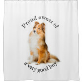 Good Boy Sheltie Duschvorhang (Vorderseite)