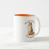 Good Boy Sheltie Zweifarbige Tasse (VorderseiteRechts)