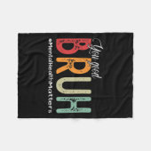 Good Bruh Mental Health Counselor Therapeut Fleecedecke (Vorderseite (Horizontal))