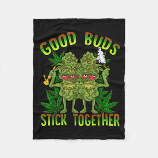 Good Buds Stick Together Couples Fleecedecke