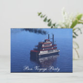 Good Bye Bon Voyage Party Einladung (Stehend Vorderseite)