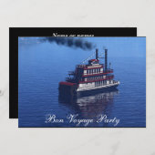 Good Bye Bon Voyage Party Einladung (Vorne/Hinten)