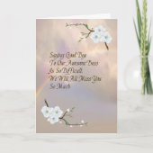 Good Bye Card for Awesome Boss Twilight Rainbow Karte (Vorderseite)