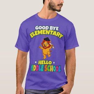 Good Bye Elementary Hello Middle School Abschluss T-Shirt