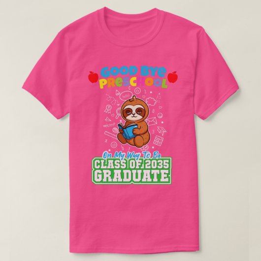 Good Bye Preschool Class of 2035 Graduate PreK 10 T-Shirt (Design vorne)