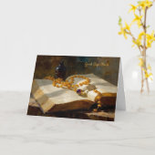 Good Bye Priest Card with Rosary and Book Karte (Gelbe Blume)