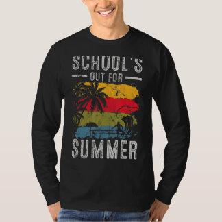 Good BySchool Hello Summer Retro 70er School Out T-Shirt