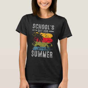 Good BySchool Hello Summer Retro 70er School Out T-Shirt