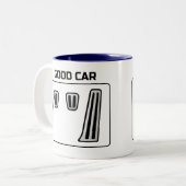 Good Car Bad Car Zweifarbige Tasse (Vorderseite Links)