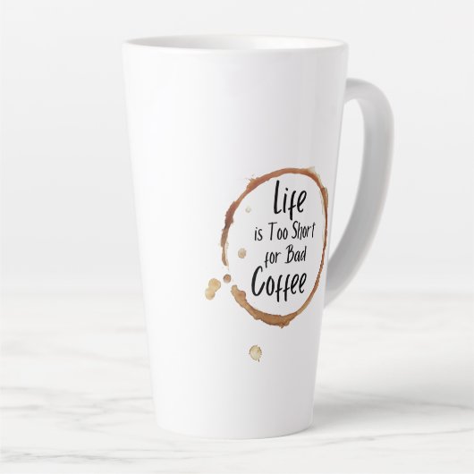 Good Coffee Only Latte Mug Milchtasse (Rechte Ecke)