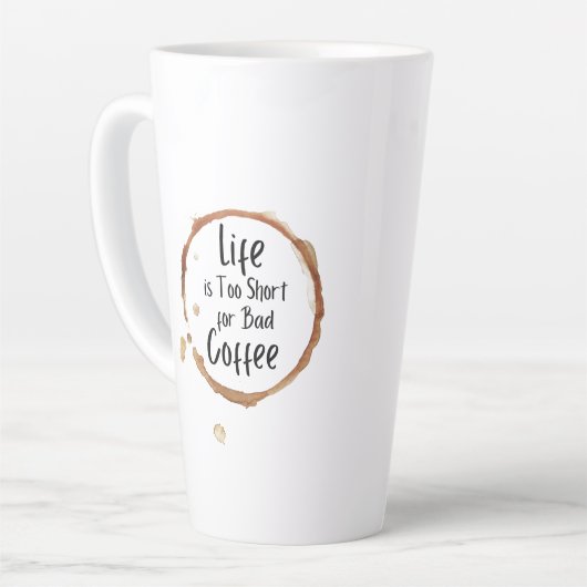 Good Coffee Only Latte Mug Milchtasse (Linke Ecke)