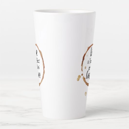 Good Coffee Only Latte Mug Milchtasse (Vorderseite)