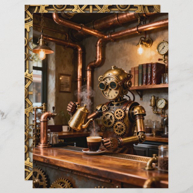 Good Coffee Scrapbook Paper (Vorne/Hinten)