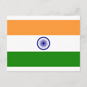 Good color Indian flag "Tiranga" Postkarte