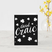Good Crain Fun Irish Slang Kleeblatts St Patricks Karte (Gelbe Blume)