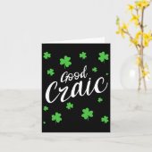 Good Crain Fun Irish Slang Kleeblatts St Patricks Karte (Gelbe Blume)