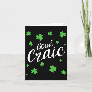 Good Crain Fun Irish Slang Kleeblatts St Patricks Karte