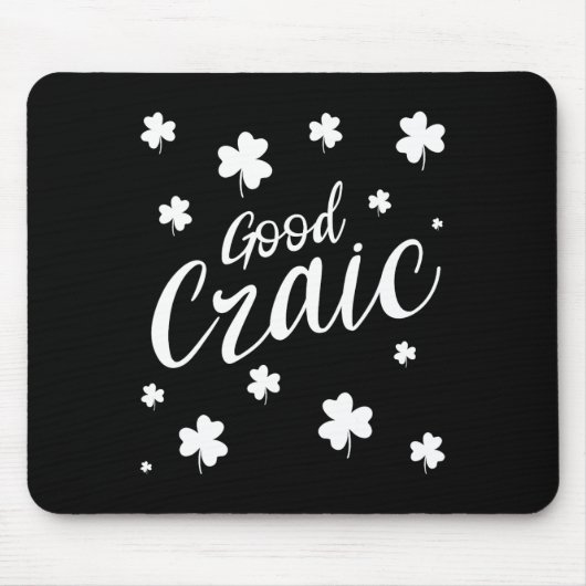 Good Crain Fun Irish Slang Kleeblatts St Patricks  Mousepad (Vorne)